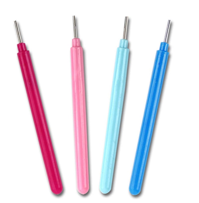 sowaka Floranea 4 Pcs Paper Quilling Tools Slotted Kit Rolling Curling Quilling Needle Pen Rose Blue for Art Craft DIY Paper Cardmaking Project (4 pcs) - Image 1
